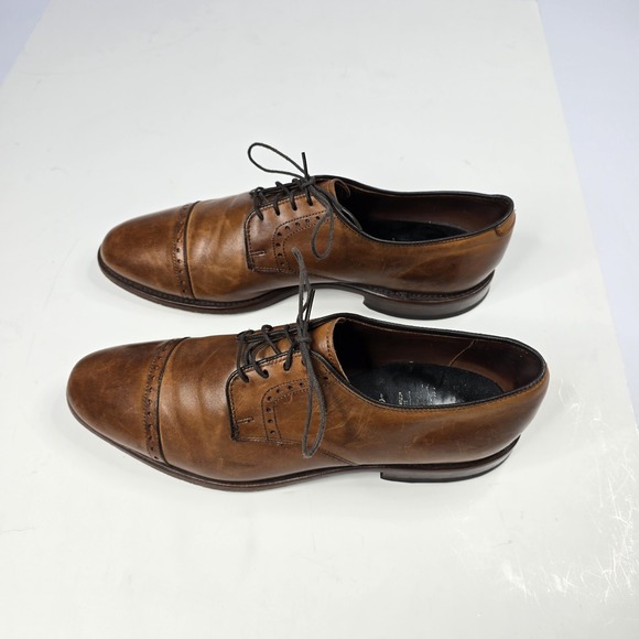 Allen Edmonds Clifton Leather 9 D Brown Cap Toe Oxford Dress‎ Shoes